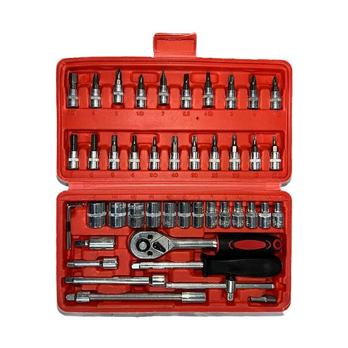 46-Piece Screwdriver Drive Socket Bit Set