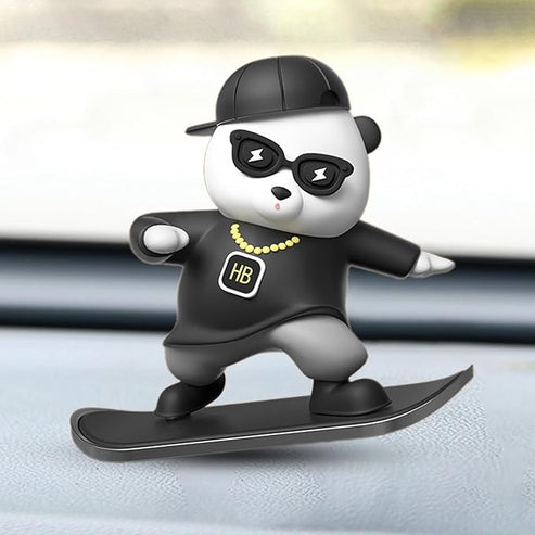 Skateboarding Bear Dashboard Ornament